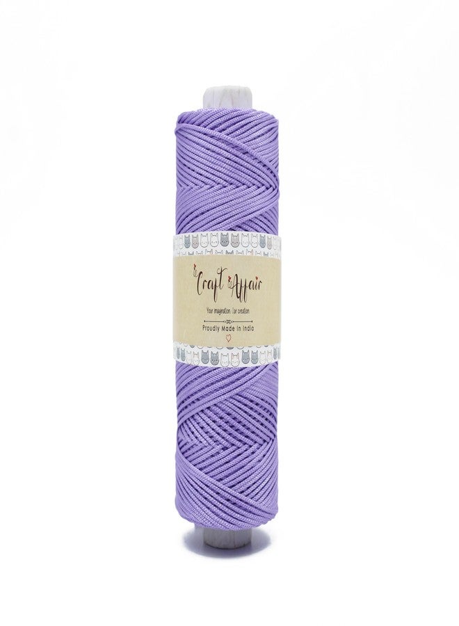 Artify | Nylon PP Braided/Knitted (1mm, 50m) Macramé Cord for Beading for Making Jewelry, Bracelet & Craft - Lavender - Image 1